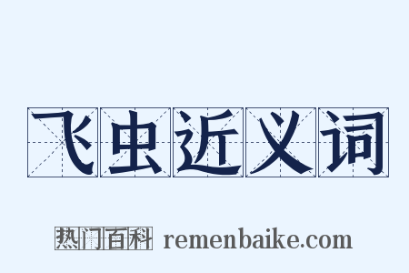 飞虫近义词是什么意思的图片